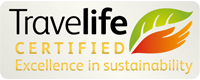 Logo of Travelife Certified, Excellence in sustainability