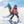 Deux enfant qui skient sur une piste ensoleillée